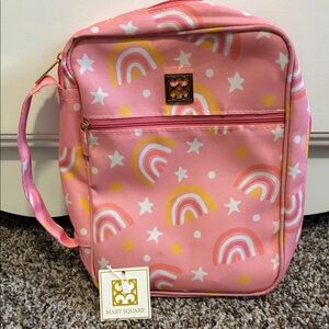 Mary Square Bubblegum Pink
Rainbow Polyester Canvas Zippered Bible Cover- New!